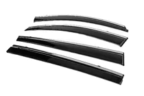 Kia Sportage 2010-2015 Window Deflectors with Chrome Trim Niken Luxury (4 pcs) photo 3