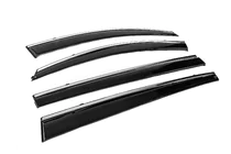 Kia Sportage 2010-2015 Window Deflectors with Chrome Trim Niken Luxury (4 pcs) photo 4