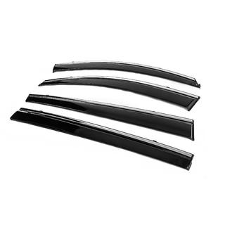 Window Deflectors with Chrome Trim Niken Luxury (4 pcs) Kia Sportage 2010-2015 photo 3