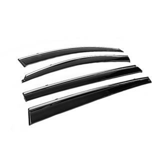 Window Deflectors with Chrome Trim Niken Luxury (4 pcs) Kia Sportage 2010-2015 photo 4