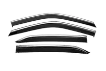 Mitsubishi Eclipse Cross 2017- Window Deflectors with Chrome Trim Niken Luxury (4 pcs) photo 1