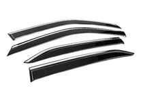 Mitsubishi Eclipse Cross 2017- Window Deflectors with Chrome Trim Niken Luxury (4 pcs) photo 3