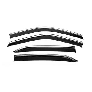 Window Deflectors with Chrome Trim Niken Luxury (4 pcs) Mitsubishi Eclipse Cross 2017- photo 1