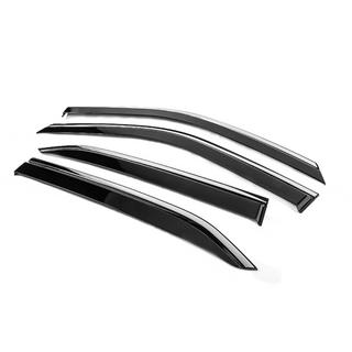 Window Deflectors with Chrome Trim Niken Luxury (4 pcs) Mitsubishi Eclipse Cross 2017- photo 2