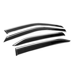 Window Deflectors with Chrome Trim Niken Luxury (4 pcs) Mitsubishi Eclipse Cross 2017- photo 3
