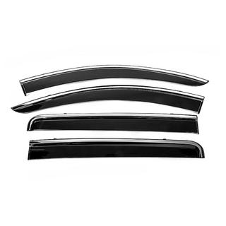 Window Deflectors with Chrome Trim Niken Luxury (4 pcs) photo 1