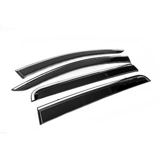 Window Deflectors with Chrome Trim Niken Luxury (4 pcs) photo 3
