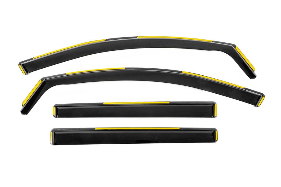 Mitsubishi L200 2015-2024 In-Channel Wind Deflectors Niken Luxury (4 pcs) Image