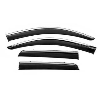Window Deflectors with Chrome Trim Niken Luxury (4 pcs) photo 1