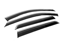 Nissan Pathfinder R53 2021- Window Deflectors with Chrome Trim Niken Luxury (4 pcs) photo 3