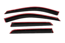 Nissan Pathfinder R53 2021- Window Deflectors with Chrome Trim Niken Luxury (4 pcs) photo 4