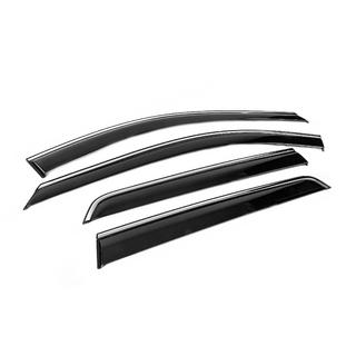 Window Deflectors with Chrome Trim Niken Luxury (4 pcs) Nissan Pathfinder R53 2021- photo 3