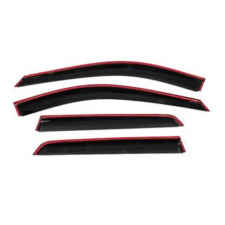 Window Deflectors with Chrome Trim Niken Luxury (4 pcs) Nissan Pathfinder R53 2021- photo 4
