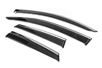Opel Crossland X 2017-2024 Window Deflectors with Chrome Trim Niken Luxury (4 pcs) photo 2