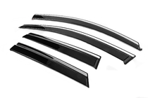 Opel Grandland X 2017- Window Deflectors with Chrome Trim Niken Luxury (4 pcs) photo 2