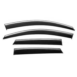 Window Deflectors with Chrome Trim Niken Luxury (4 pcs) Opel Grandland X 2017- photo 1
