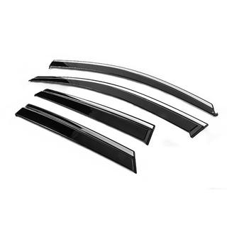 Window Deflectors with Chrome Trim Niken Luxury (4 pcs) Opel Grandland X 2017- photo 2