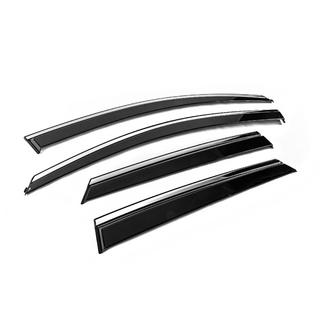 Window Deflectors with Chrome Trim Niken Luxury (4 pcs) Opel Grandland X 2017- photo 3