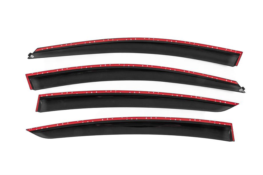 Opel Insignia 2008-2017 Window Deflectors with Chrome Trim Niken Luxury (SD/HB, 2013-2017, 4 pcs) Photo 4