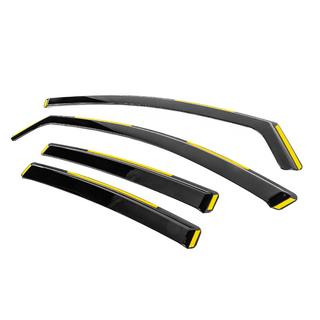 In-Channel Wind Deflectors Niken Luxury (SD/HB, 2008-2013, 4 pcs) photo 2