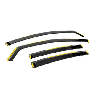 In-Channel Wind Deflectors Niken Luxury (SD/HB, 2008-2013, 4 pcs) photo 3