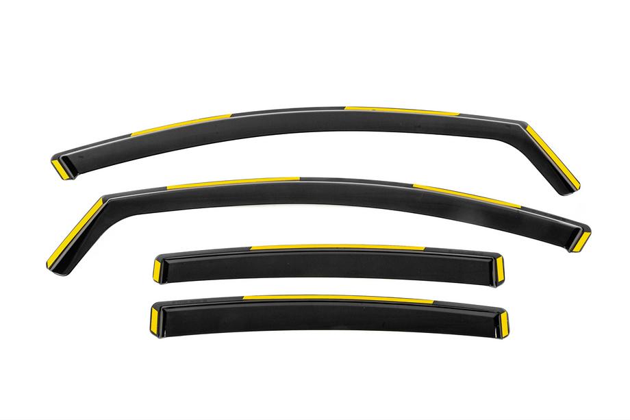 Opel Insignia 2008-2017 In-Channel Wind Deflectors Niken Luxury (SD/HB, 2008-2013, 4 pcs) Photo 1