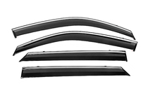Peugeot 2008 2019- Window Deflectors with Chrome Trim Niken Luxury (4 pcs) photo 1