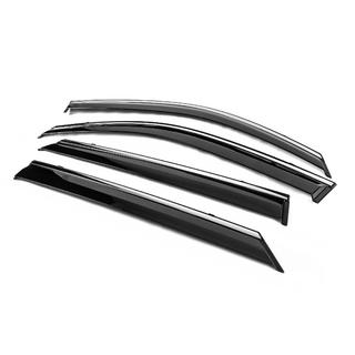 Window Deflectors with Chrome Trim Niken Luxury (4 pcs) photo 2