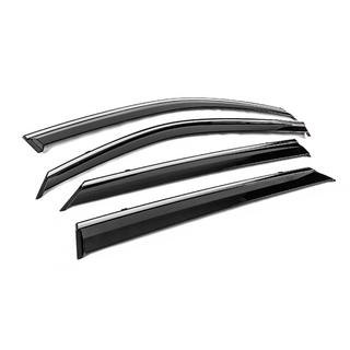 Window Deflectors with Chrome Trim Niken Luxury (4 pcs) photo 3