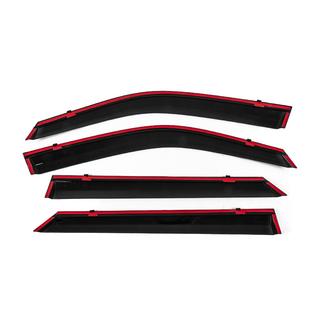 Window Deflectors with Chrome Trim Niken Luxury (4 pcs) photo 4