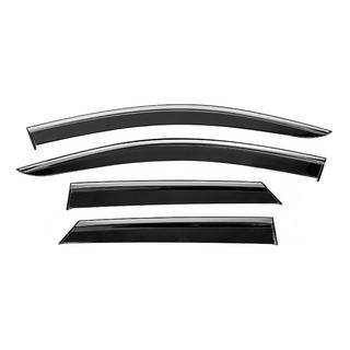 Window Deflectors with Chrome Trim Niken Luxury (4 pcs) Peugeot 3008 2016-2023 photo 1