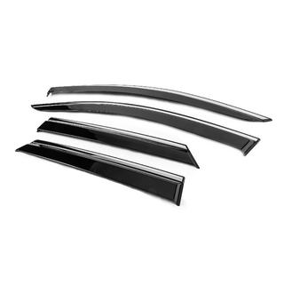 Window Deflectors with Chrome Trim Niken Luxury (4 pcs) Peugeot 3008 2016-2023 photo 2