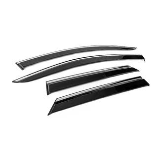 Window Deflectors with Chrome Trim Niken Luxury (4 pcs) Peugeot 3008 2016-2023 photo 3