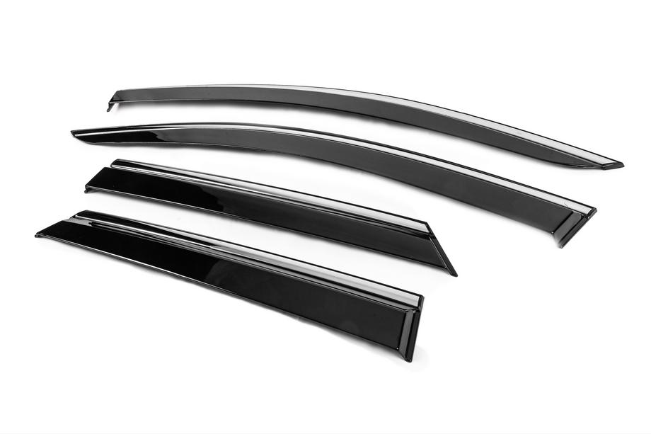 Peugeot 3008 2016-2023 Window Deflectors with Chrome Trim Niken Luxury (4 pcs) Photo 2