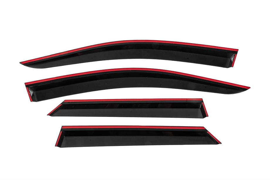 Peugeot 3008 2016-2023 Window Deflectors with Chrome Trim Niken Luxury (4 pcs) Photo 4