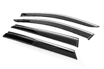 Peugeot 5008 2016-2023 Window Deflectors with Chrome Trim Niken Luxury (4 pcs) photo 2