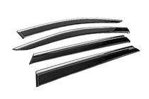 Peugeot 5008 2016-2023 Window Deflectors with Chrome Trim Niken Luxury (4 pcs) photo 3