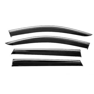 Window Deflectors with Chrome Trim Niken Luxury (4 pcs)
