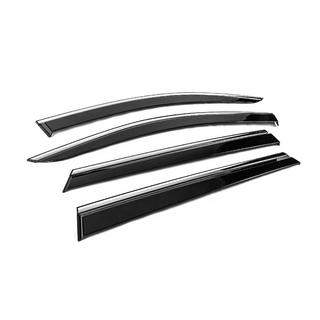 Window Deflectors with Chrome Trim Niken Luxury (4 pcs) photo 3
