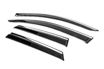 Renault Captur 2013-2019 Window Deflectors with Chrome Trim Niken Luxury (4 pcs) photo 2