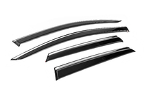 Renault Captur 2013-2019 Window Deflectors with Chrome Trim Niken Luxury (4 pcs) photo 3