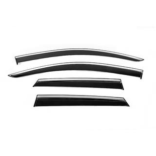 Window Deflectors with Chrome Trim Niken Luxury (4 pcs) Renault Captur 2013-2019 photo 1
