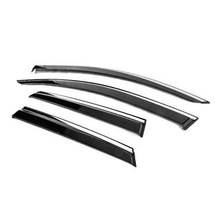 Window Deflectors with Chrome Trim Niken Luxury (4 pcs) Renault Captur 2013-2019 photo 2