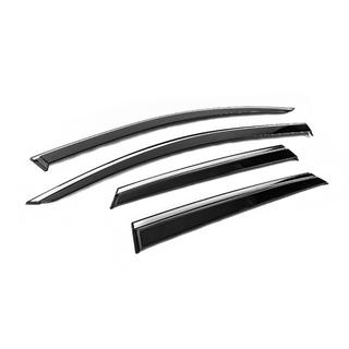 Window Deflectors with Chrome Trim Niken Luxury (4 pcs) Renault Captur 2013-2019 photo 3
