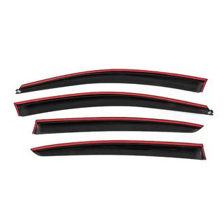 Window Deflectors with Chrome Trim Niken Luxury (HB, 4 pcs) Renault Megane IV 2016-2025 photo 4