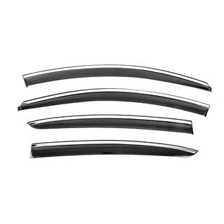 Window Deflectors with Chrome Trim Niken Luxury (SD, 4 pcs) Renault Megane IV 2016-2025 photo 1