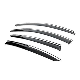 Window Deflectors with Chrome Trim Niken Luxury (SD, 4 pcs) Renault Megane IV 2016-2025 photo 2