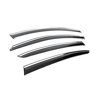 Window Deflectors with Chrome Trim Niken Luxury (SD, 4 pcs) Renault Megane IV 2016-2025 photo 3