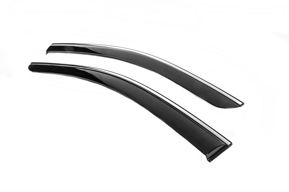 Renault Kangoo/Express 2021- Window Deflectors with Chrome Trim Niken Luxury (2 pcs) Photo 2