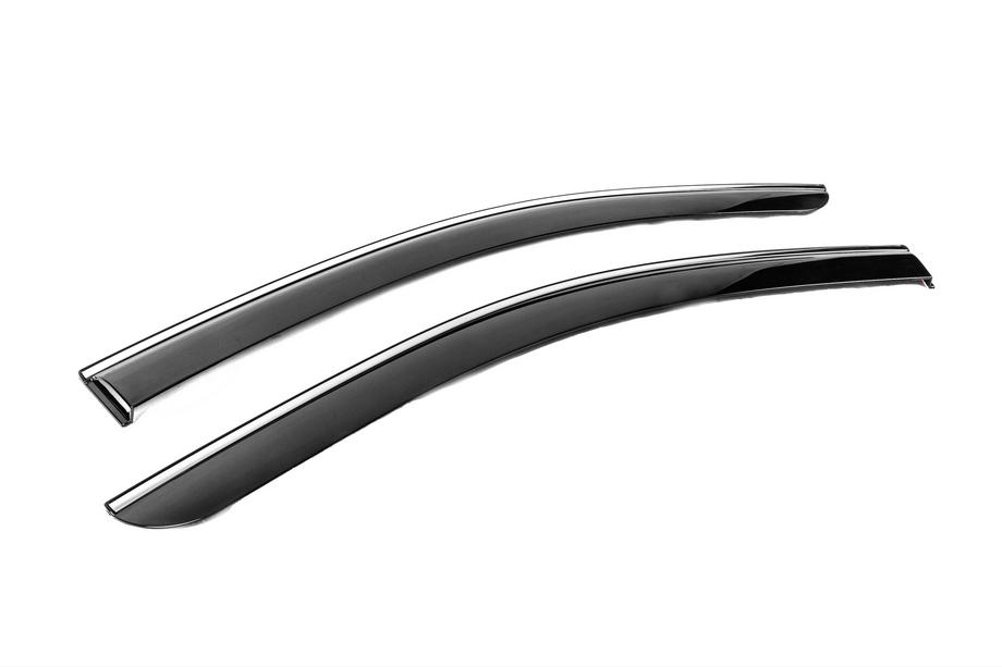 Renault Kangoo/Express 2021- Window Deflectors with Chrome Trim Niken Luxury (2 pcs) Photo 3